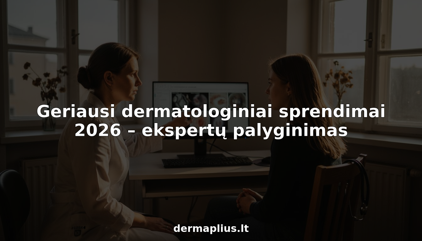 Geriausi dermatologiniai sprendimai 2026 &ndash; ekspertų palyginimas